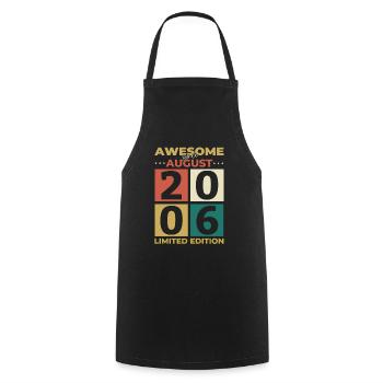18ème anniversaire Original Août 2006 Millésime 2006 - Tablier de cuisine - noir - Devant - AI Model Male 185 dark (185cm)