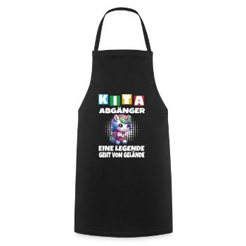 KITA Leavers School Child School Enrollment - Cooking Apron - black - Front - AI Model Male 185 dark (185cm)
