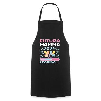 Super Mamma 2024 Loading - Cooking Apron - black - Front - AI Model Male 185 dark (185cm)