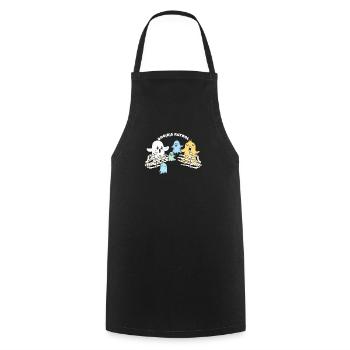 Patrouille d’Halloween Boob Boo(b)s - Tablier de cuisine - noir - Devant - AI Model Male 185 dark (185cm)