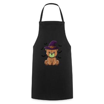 Ours en peluche d’Halloween Ours d’Halloween - Tablier de cuisine - noir - Devant - AI Model Male 185 dark (185cm)