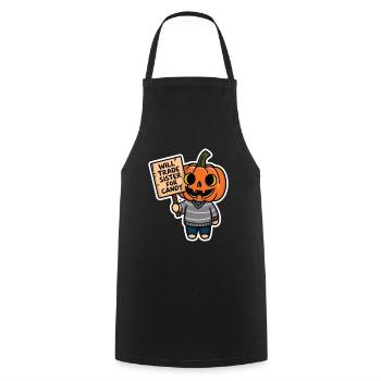 Halloween Will Trade Sister For Candy - Cooking Apron - black - Front - AI Model Male 185 dark (185cm)