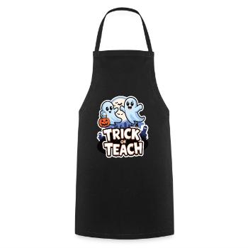 Trick Or Teach Halloween Teachers - Cooking Apron - black - Front - AI Model Male 185 dark (185cm)