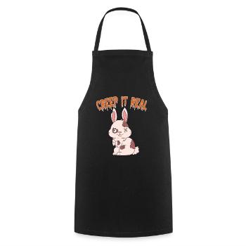 Mignon Halloween Fantôme Halloween - Tablier de cuisine - noir - Devant - AI Model Male 185 dark (185cm)