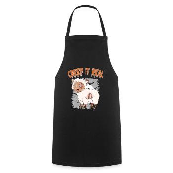 Mignon Halloween Fantôme Halloween - Tablier de cuisine - noir - Devant - AI Model Male 185 dark (185cm)