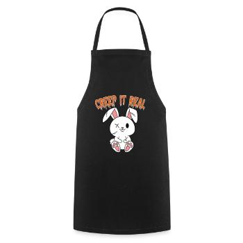 Cute Halloween Ghost Halloween - Cooking Apron - black - Front - AI Model Male 185 dark (185cm)