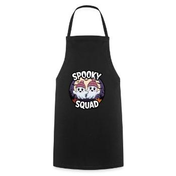 Halloween Spooky Squad Geist mit Mütze - Kochschürze - Schwarz - Vorne - AI Model Male 185 dark (185cm)