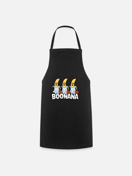 Halloween Boonana Halloween Geist - Kochschürze - Schwarz