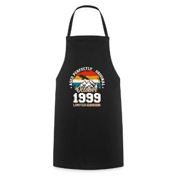 25th Birthday Legend October 1999 Volume 99 - Cooking Apron - black - Front - AI Model Male 185 dark (185cm)