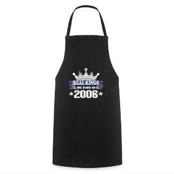 Cadeau d’anniversaire 2006 Millésime 2006 - Tablier de cuisine - noir - Devant - AI Model Male 185 dark (185cm)