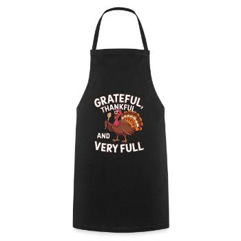 Lustiger Thanksgiving Truthahn - Kochschürze - Schwarz - Vorne - AI Model Male 185 dark (185cm)