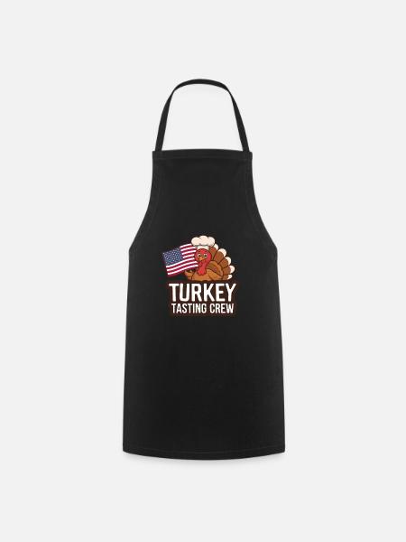 Funny Thanksgiving Turkey - Cooking Apron - black