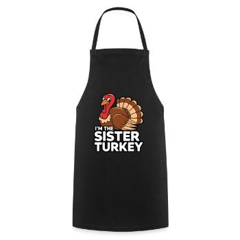 Lustiger Thanksgiving Truthahn - Kochschürze - Schwarz - Vorne - AI Model Male 185 dark (185cm)