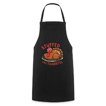 Lustiger Thanksgiving Truthahn - Kochschürze - Schwarz - Vorne - AI Model Male 185 dark (185cm)