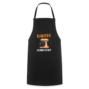 Bake Bakers Gonna Bake - Cooking Apron - black - Front - AI Model Male 185 dark (185cm)