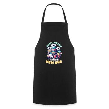 3D Printer Accessories I Can Print A New One - Cooking Apron - black - Front - AI Model Male 185 dark (185cm)