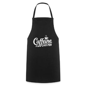 Koffein PO Q4H PRN Lustige Krankenschwester Krankenhaus - Kochschürze - Schwarz - Vorne - AI Model Male 185 dark (185cm)