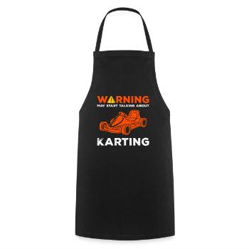 Go Kart Kart Driver Go Kart Racing - Cooking Apron - black - Front - AI Model Male 185 dark (185cm)
