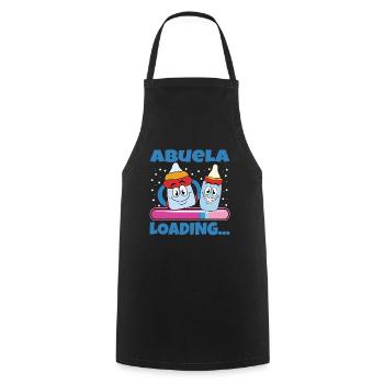 Grandma 2024 future grandma 2024 Loading - Cooking Apron - black - Front - AI Model Male 185 dark (185cm)