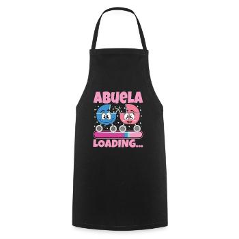 Grandma 2024 future grandma 2024 Loading - Cooking Apron - black - Front - AI Model Male 185 dark (185cm)