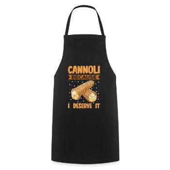 Cannoli Cannolo - Cooking Apron - black - Front - AI Model Male 185 dark (185cm)