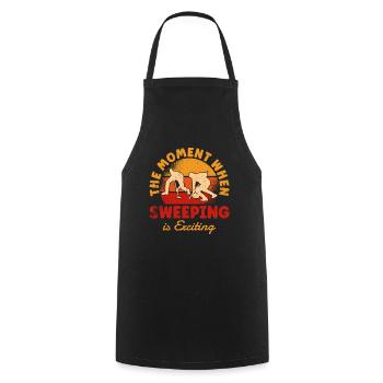 Curling Sport Curling - Cooking Apron - black - Front - AI Model Male 185 dark (185cm)