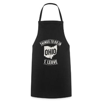 Aktivitäten in der Nähe von Ohio 1. Lass das lustige Ohio-Meme zurück - Kochschürze - Schwarz - Vorne - AI Model Male 185 dark (185cm)
