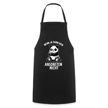 If so, then no otherwise not Panda Bear No B - Cooking Apron - black - Front - AI Model Male 185 dark (185cm)