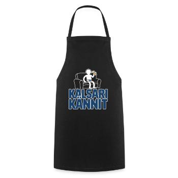 Kalsarikännit Boire de la bière en Boxers Drôle Finlandais - Tablier de cuisine - noir - Devant - AI Model Male 185 dark (185cm)