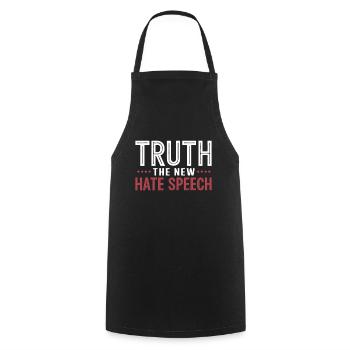 Truth the new Hate Speech Against DEI Political - Cooking Apron - black - Front - AI Model Male 185 dark (185cm)