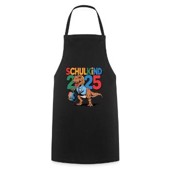Écolier 2025 Inscription à l’école Retour à l’école - Tablier de cuisine - noir - Devant - AI Model Male 185 dark (185cm)
