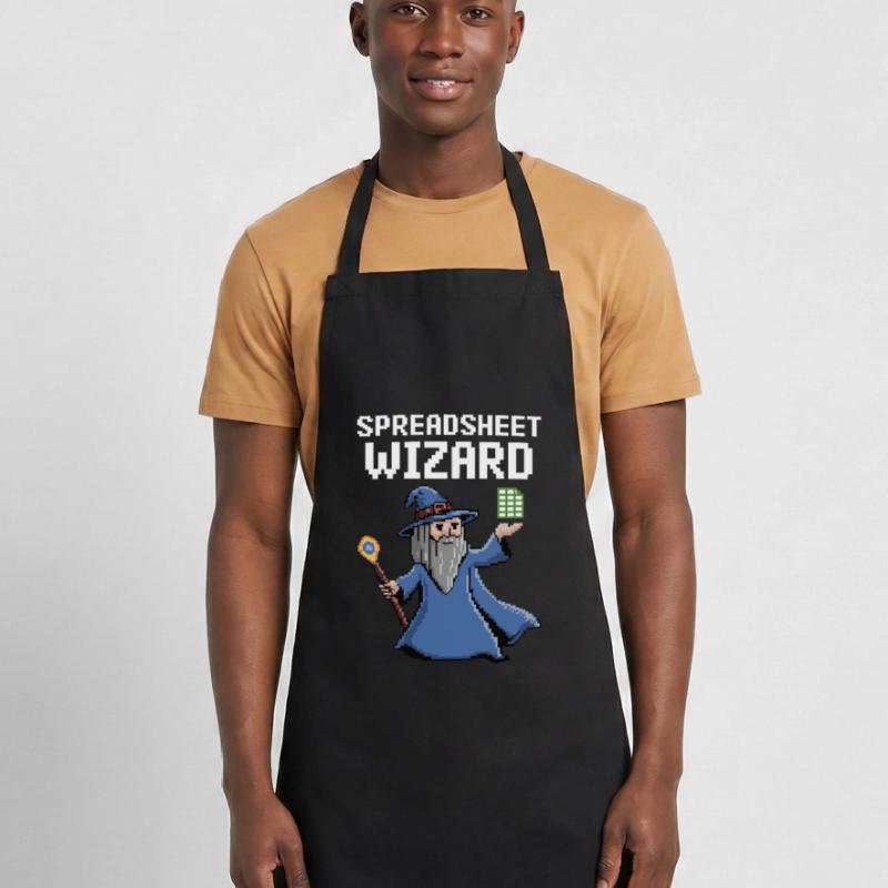 Spreadsheet Wizard Funny Controller Accountant Cooking Apron