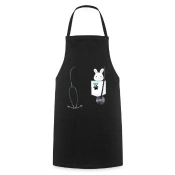 Future Veterinarian Costume School Career Day - Cooking Apron - black - Front - AI Model Male 185 dark (185cm)