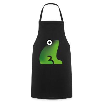 La GRENOUILLE - Tablier de cuisine - noir - Devant - AI Model Male 185 dark (185cm)