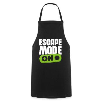 Escape Mode On Escape Game Breakout Challenge - Cooking Apron - black - Front - AI Model Male 185 dark (185cm)