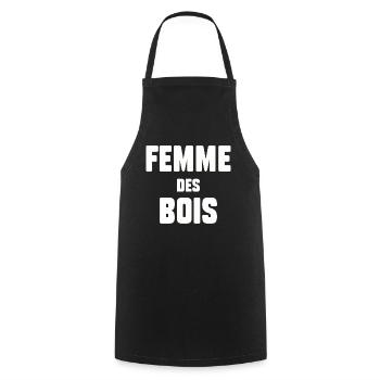 Femme des bois - Tablier de cuisine - noir - Devant - AI Model Male 185 dark (185cm)