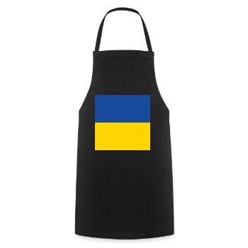 Ukraine Flag, Ukraine Pride, Ukrainian Gift - Cooking Apron - black - Front - AI Model Male 185 dark (185cm)