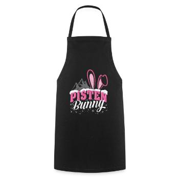 Funny Apres Ski Winter Slopes Bunny Gift - Cooking Apron - black - Front - AI Model Male 185 dark (185cm)