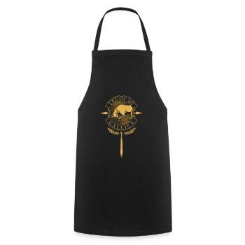 Legio III Gallica - Roman Legion - Cooking Apron - black - Front - AI Model Male 185 dark (185cm)