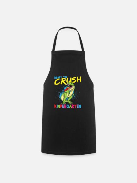 Ready To Crush Kindergarten Pre-K School T-Rex - Kochschürze - Schwarz