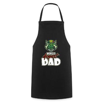 Le papa le plus dopé du monde - Tablier de cuisine - noir - Devant - AI Model Male 185 dark (185cm)