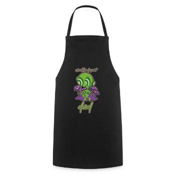 Le papa le plus dopé du monde - Tablier de cuisine - noir - Devant - AI Model Male 185 dark (185cm)
