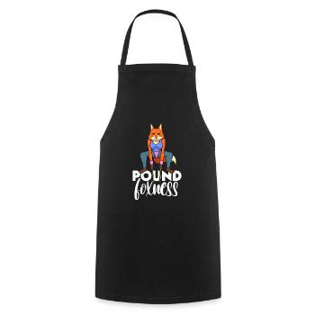 Pound Fitness - Pound Foxness - Tablier de cuisine - noir - Devant - AI Model Male 185 dark (185cm)