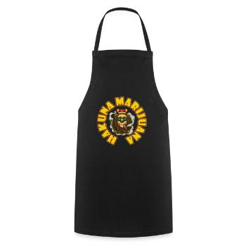 Hakuna Marijuana Funny Weed Smoking Pothead THC - Cooking Apron - black - Front - AI Model Male 185 dark (185cm)