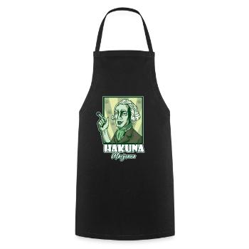 Hakuna Marijuana Funny Weed Smoking Pothead THC - Cooking Apron - black - Front - AI Model Male 185 dark (185cm)