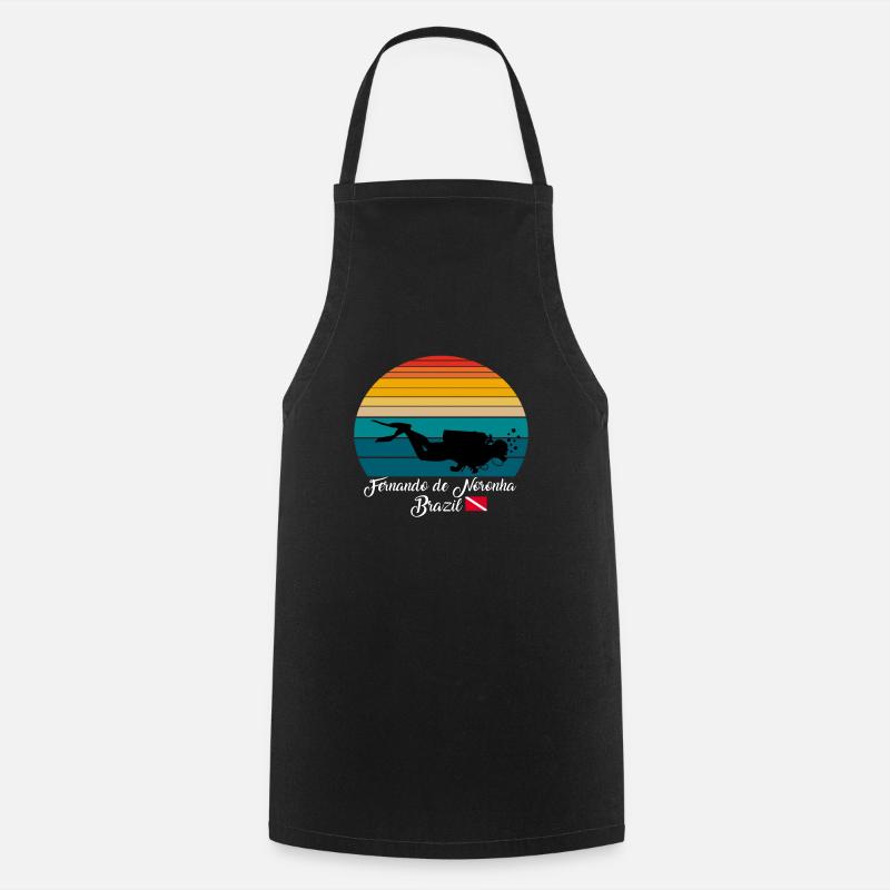 Fernando de Noronha Brésil Plongée - Tablier de cuisine - noir
