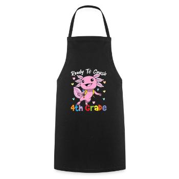 Ready To Crush 4th Grade Elementary School - Cooking Apron - black - Front - AI Model Male 185 dark (185cm)