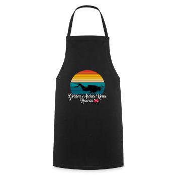 Arches d’Or Kona Hawaii Plongée - Tablier de cuisine - noir - Devant - AI Model Male 185 dark (185cm)