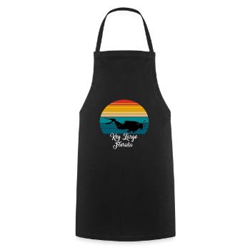 Key Largo Florida Diving - Kochschürze - Schwarz - Vorne - AI Model Male 185 dark (185cm)