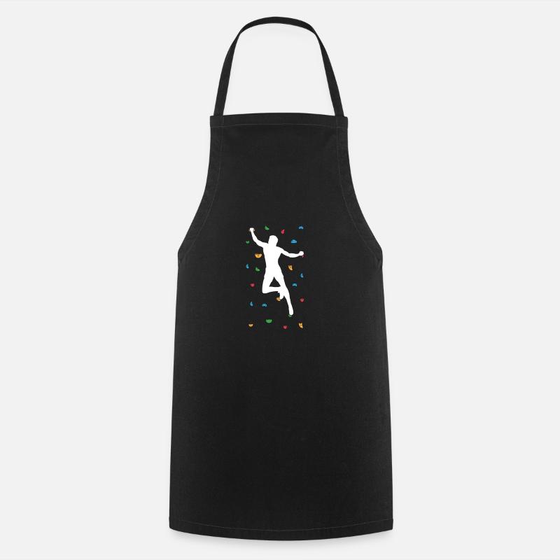 Rock Climbing Bouldering Wall Climber - Cooking Apron - black